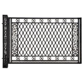 Bridgeton Moore Aluminum Large Fence Panel with Post (KIT)
