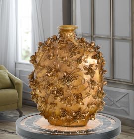 Golden Garden Jar Vase