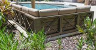 Modern Rustic Sofa Sectional Grouping Set Of 7
