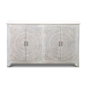 Carved Lace 4 Door Sideboard
