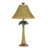 Tropical Palm Tree Table Lamp - Exotic Home Decor Lighting Fixture