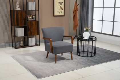 COOLMORE Wood Frame Armchair, Modern Accent Chair Lounge Chair for Living Room (Color: as Pic)